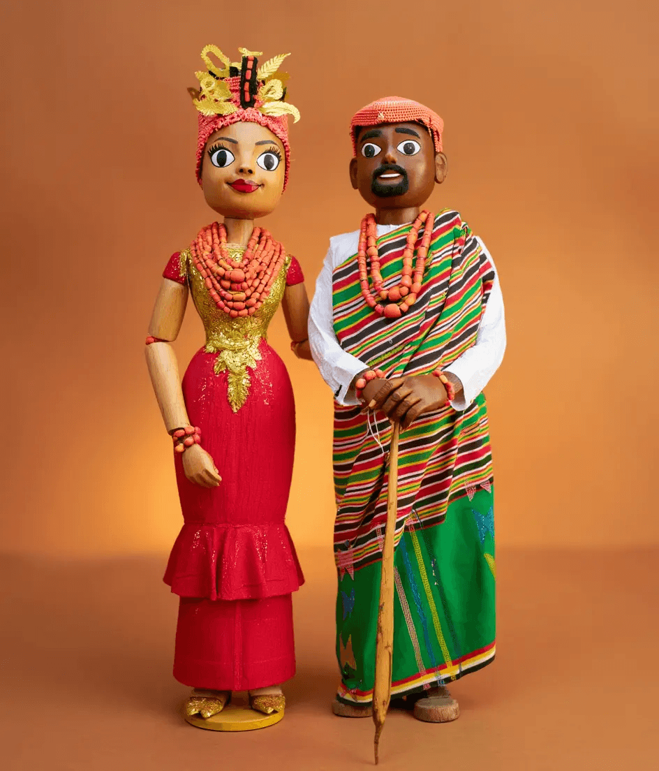 Make them into wooden dolls